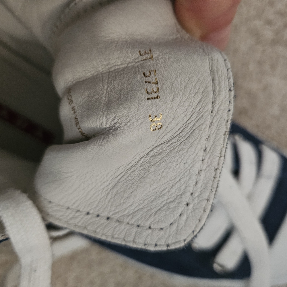 Prada Navy Blue and White High-Top Sneakers - Picture 3 of 10